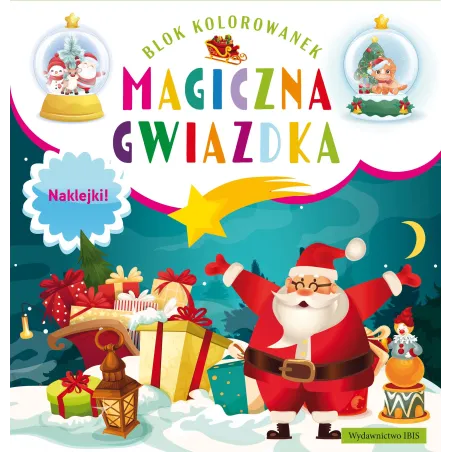 Magiczna gwiazdka. Blok kolorowanek  naklejki