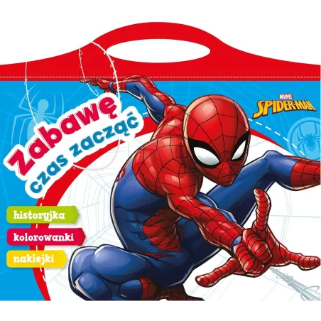 SPIDER-MAN. ZABAWĘ CZAS ZACZĄĆ. HISTORYJKA, KOLOROWANKI, NAKLEJKI