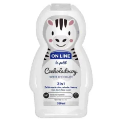 CZEKOLADOWY ŻEL DO MYCIA CIAŁA WŁOSÓW I TWARZY 3IN1 350ML ON LINE