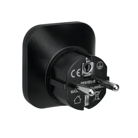 Adapter Podróżny Europa Pf01Eu-B Do Wtyczek A B G I Czarny