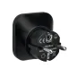 Adapter Podróżny Europa Pf01Eu-B Do Wtyczek A B G I Czarny