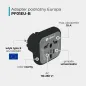 Adapter Podróżny Europa Pf01Eu-B Do Wtyczek A B G I Czarny