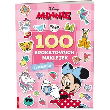 DISNEY MINNIE. 100 BROKATOWYCH NAKLEJEK Z ZADANIAMI