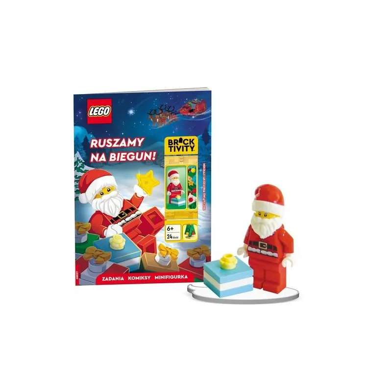 LEGO BOOKS RUSZAMY NA BIEGUN! + FIGURKA 6+