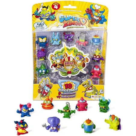 SUPER ZINGS RIVALS OF KABOOM ZESTAW 10 FIGUREK SERIA 4 3+ - Magic box