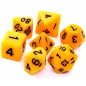 Komplet Kości Rpg Matowe Żółte Rebel