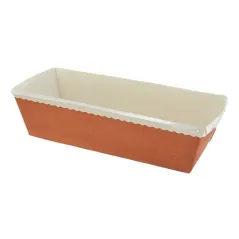 FORMA DO PIECZENIA OPTIMA 180 X 80 X 55 MM BRĄZOWA PROSTOKĄTNA TEKTUROWA
