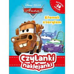 DISNEY AUTA. ZŁOMEK SZERYFEM. CZYTANKI NAKLEJANKI