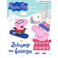 ŚWINKA PEPPA. ZABAWY NA ŚNIEGU. KSIĄŻECZKA Z NAKLEJKAMI