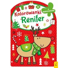 RENIFER. KOLOROWANKA Z NAKLEJKAMI