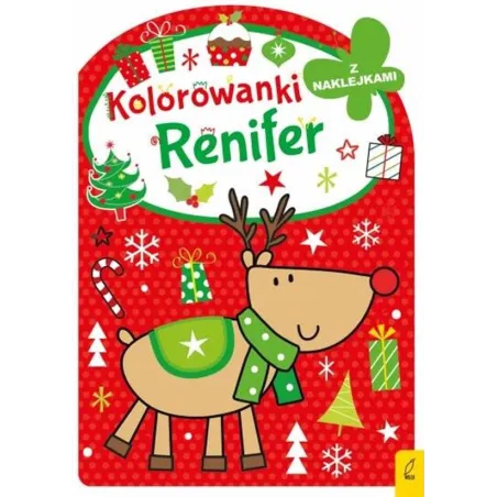RENIFER. KOLOROWANKA Z NAKLEJKAMI
