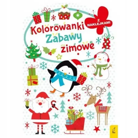 Zabawy Zimowe. Kolorowanka Z Naklejkami Zabawy Zimowe. Kolorowanka Z Naklejkami