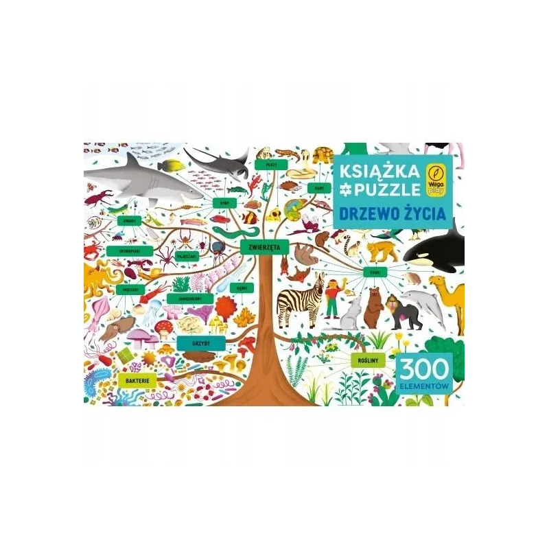 PUZZLE + KSIĄŻKA DRZEWO ŻYCIA 300 ELEMENTÓW 6+