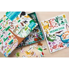 Puzzle + Książka Drzewo Życia 300 Elementów 6+