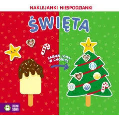 NAKLEJANKI NIESPODZIANKI ŚWIĘTA 4+ - Zielona Sowa