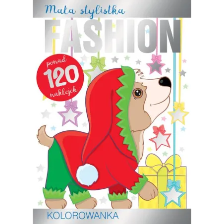 PIESKI. MAŁA STYLISTKA FASHION. KOLOROWANKA Z NAKLEJKAMI