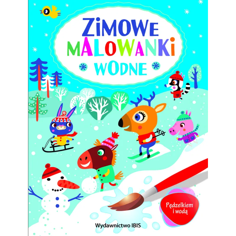 ZIMOWE MALOWANKI WODNE. PĘDZELKIEM I WODĄ