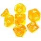 Zestaw Kości Rpg Kryształowe Żółte 7 Kości Do Gier Rebel Zestaw Kości Rpg Kryształowe Żółte 7 Kości Do Gier Rebel