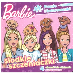 BARBIE SŁODKIE SZCZENIACZKI PUZZLE I KOLOROWANKI - Media Service Zawada