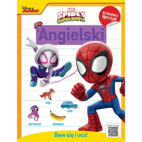 MARVEL SPIDEY I SUPER-KUMPLE. ANGIELSKI. BAW SIĘ I UCZ! KSIĄŻECZKA Z NAKLEJKAMI