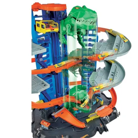 Mega Garaż T-Rexa Hot Wheels City 5+