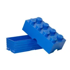 Pojemnik Klocek 8 Wypustek Lego Brick Niebieski