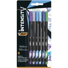 CIENKOPISY INTENSITY FINE 6 KOLORÓW BIC