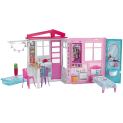 Barbie Składany Domek Wakacyjny 2W1 3+