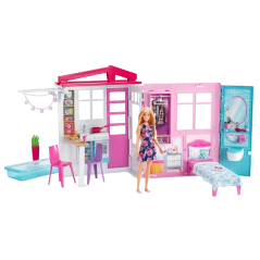 BARBIE SKŁADANY DOMEK WAKACYJNY 2W1 3+ - Mattel