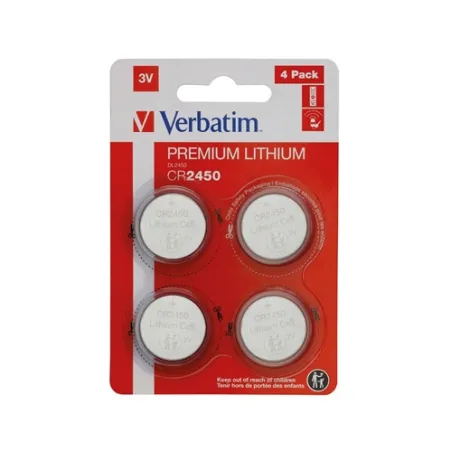 VERBATIM LITOWE BATERIE MONETOWE CR2450 3V 4 SZTUKI