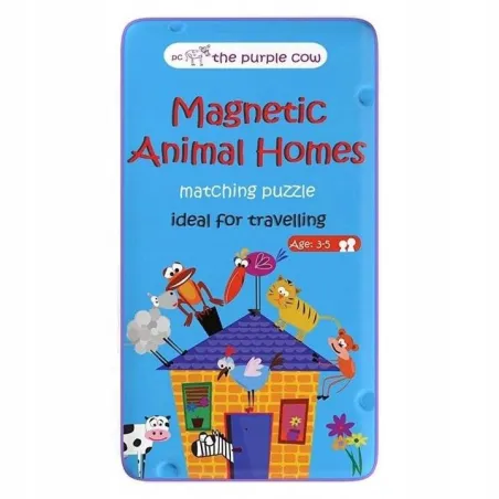 Puzzle Układanka Magnetyczna Zwierzęta I Ich Domu 3+ Puzzle Układanka Magnetyczna Zwierzęta I Ich Domu 3+