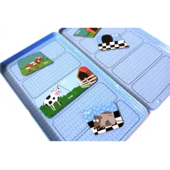 Puzzle Układanka Magnetyczna Zwierzęta I Ich Domu 3+