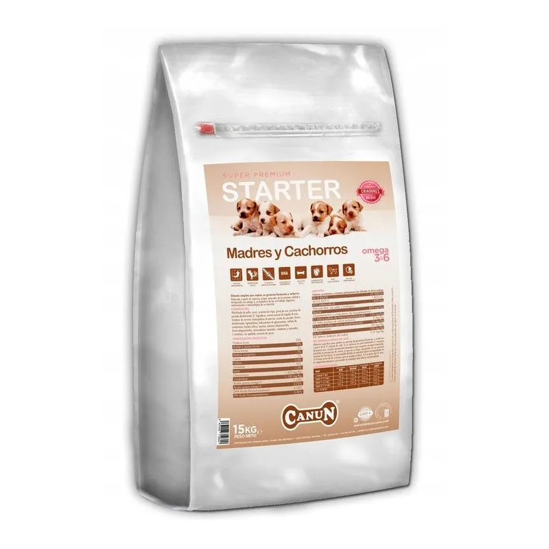 CANUN STARTER 15KG – PROFESJONALNA KARMA DLA SZCZENIĄT I SUK KARMIĄCYCH