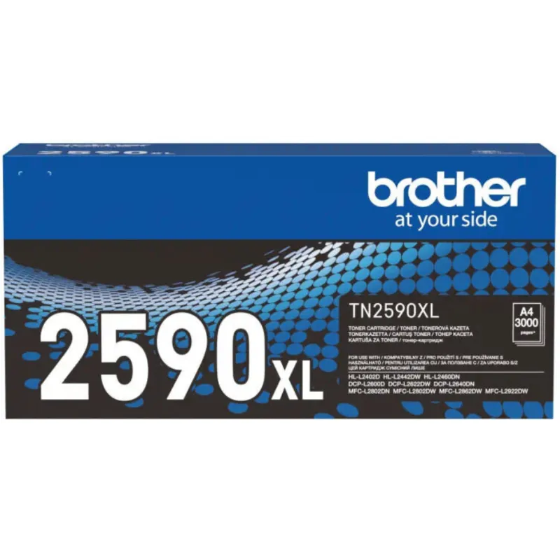 ORYGINALNY TONER BROTHER TN-2590XL CZARNY – WYDAJNOŚĆ DO 3000 STRON