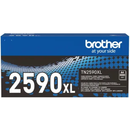 ORYGINALNY TONER BROTHER TN-2590XL CZARNY – WYDAJNOŚĆ DO 3000 STRON