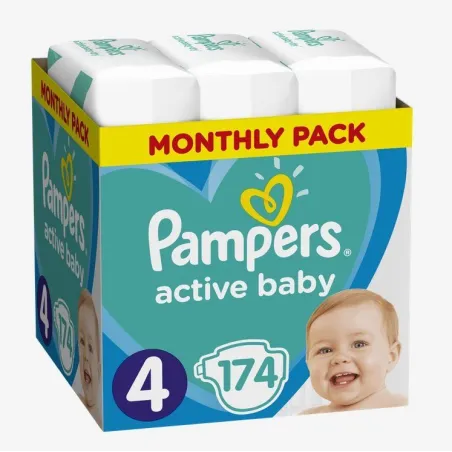 PIELUCHY PAMPERS ACTIVE BABY 4 MAXI 174SZT. 9-14 KG