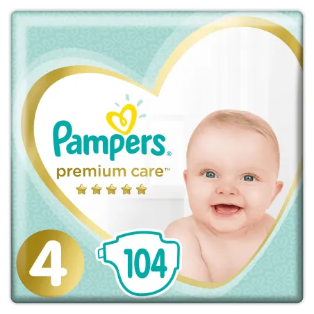 Pieluszki Pampers Premium Care Rozmiar 4 104 Szt 9-14Kg Pieluszki Pampers Premium Care Rozmiar 4 104 Szt 9-14Kg