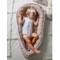 Kokon Bawełniany Cuddly Muslin Beige Z Wielofunkcyjną Owijką 100 X 60 X 14Cm Bellochi