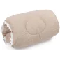 Kokon Bawełniany Cuddly Muslin Beige Z Wielofunkcyjną Owijką 100 X 60 X 14Cm Bellochi