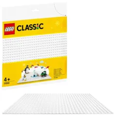 PŁYTKA KONSTRUKCYJNA BIAŁA ELEMENT DO BUDOWY KLOCKÓW LEGO 11010