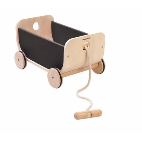 DREWNIANY WÓZEK WAGON CZARNY PLAN TOYS 3+