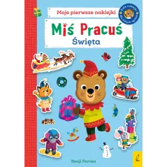 ŚWIĘTA. MIŚ PRACUŚ. KSIĄŻKA Z NAKLEJKAMI