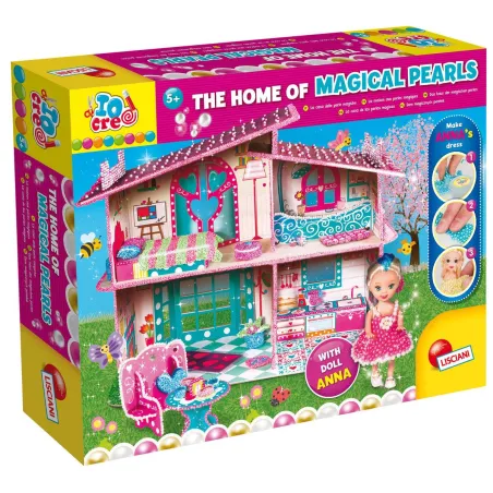 MAGICZNY DOMEK Z PEREŁ + LALKA ANNA ZESTAW KREATYWNY 5+ - Lisciani