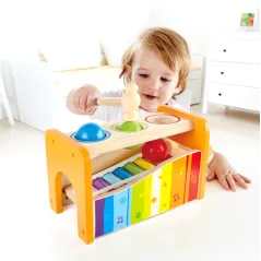 Ksylofon Hape Pound And Tap Bench Z Piłeczkami Dla Dzieci 12M+