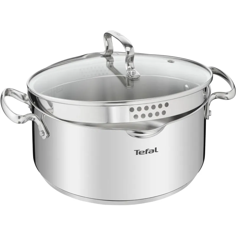 GARNEK TEFAL DUETTO+ 20CM 2,7L Z POKRYWKĄ – STAL NIERDZEWNA, DO WSZYSTKICH KUCHENEK GARNEK TEFAL DUETTO+ 20CM 2,7L Z POKRYWKĄ – STAL NIERDZEWNA, DO WSZYSTKICH KUCHENEK