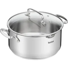 Garnek Tefal Duetto+ 20Cm 2,7L Z Pokrywką – Stal Nierdzewna, Do Wszystkich Kuchenek