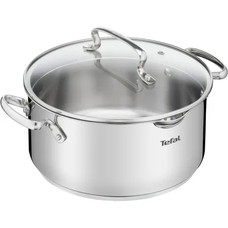 Garnek Tefal Duetto+ 20Cm 2,7L Z Pokrywką – Stal Nierdzewna, Do Wszystkich Kuchenek