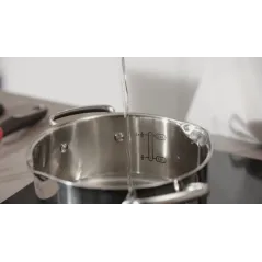 GARNEK TEFAL DUETTO+ 20CM 2,7L Z POKRYWKĄ – STAL NIERDZEWNA, DO WSZYSTKICH KUCHENEK