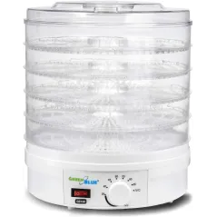 SUSZARKA SPOŻYWCZA GREENBLUE GB190 250W – DO GRZYBÓW, OWOCÓW I WARZYW Z REGULACJĄ TEMPERATURY