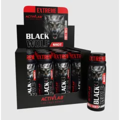 ACTIVLAB BLACK WOLF SHOT 80 ML – PRZEDTRENINGOWY ENERGETYCZNY SHOT 200 MG KOFEINY, BETA-ALANINA, EAA